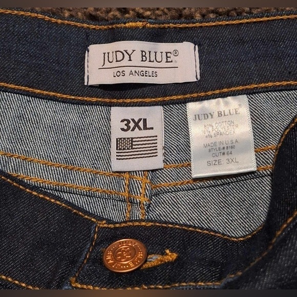 Judy Blue Los Angeles Women’s Size 3XL Button Fly Denim Blue Jeans NWT - Picture 5 of 8